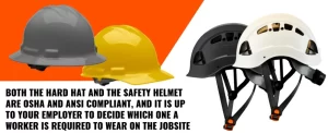 Are helmets safer than hard hats?