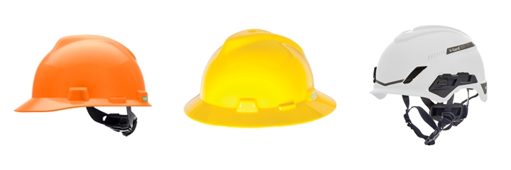 What are the types of head protection?